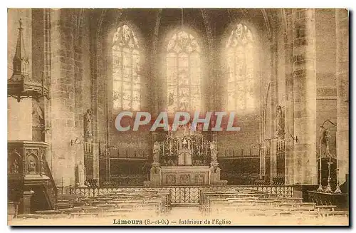 Ansichtskarte AK Limours S et O Interieur de l'Eglise