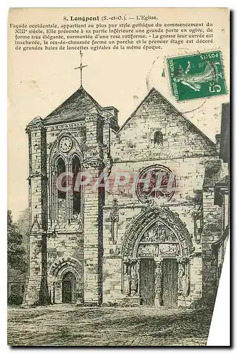 Cartes postales Longpont S et O l'Eglise Facade occidentale