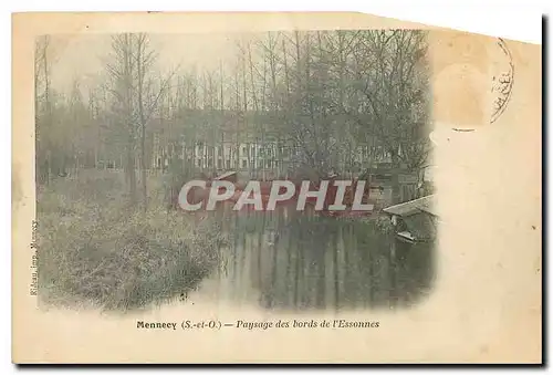 Cartes postales Mennecy S et O Paysage des bords de l'Essonnes