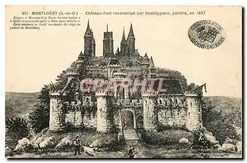 Cartes postales Montlhery S et O Chateau Fort reconstitue par Roddiggiero