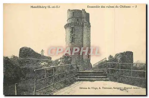 Cartes postales Montlhery S et O Ensemble des ruines du Chateau