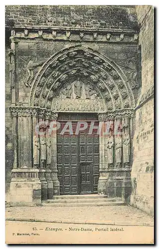 Cartes postales Etampes Notre Dame Portail Lateral