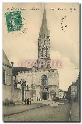 Cartes postales Etampes l'Eglise Notre Dame