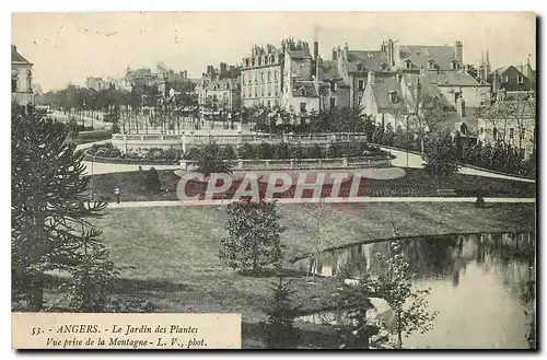 Cartes postales Angers Le Jardin des Plantes Vue prise de la Montagne