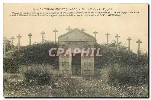 Cartes postales La Tour Landry M et L Les 13 Croix