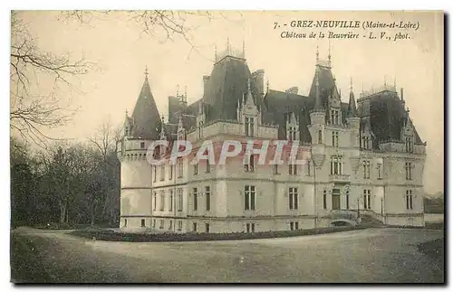 Ansichtskarte AK Grez Neuville Maine et Loire Chateau de la Beuvrere