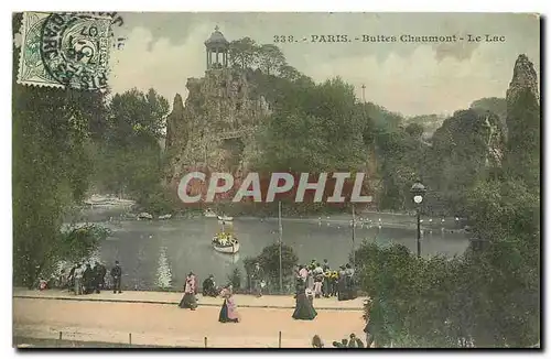 Ansichtskarte AK Paris Buttes Chaumont Le Lac