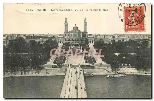 Ansichtskarte AK Paris Le Trocadero vu de la Tour Eiffel