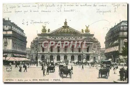 Cartes postales Opera Edite par le Bon Marche Paris