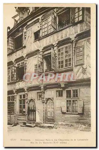 Cartes postales Rennes Ancienne Maison des Chapelles de la Cathedrale