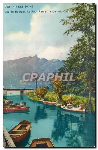 Cartes postales Aix les Bains Lac du Bourget Le Petit Park et la Dent du Chat