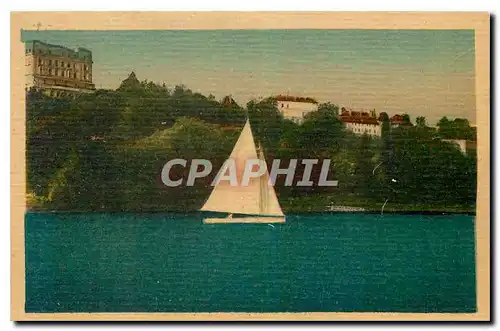 Cartes postales Thonon les Bains Bords du Lac Leman et l'Hotel des Bains