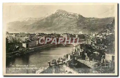 Ansichtskarte AK Grenoble Isere Les quais La Moucherotte