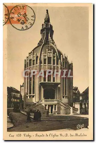 Cartes postales Vichy Facade de l'Eglise N D de Malades