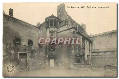 Cartes postales Bourges Hotel Lallemant La tourelle