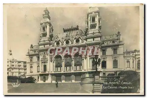 Cartes postales Monte Carlo Le Casino Facade Sud