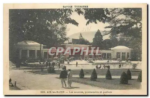 Cartes postales Savoie Tourisme Aix les Bains Les surces promenoirs et podium