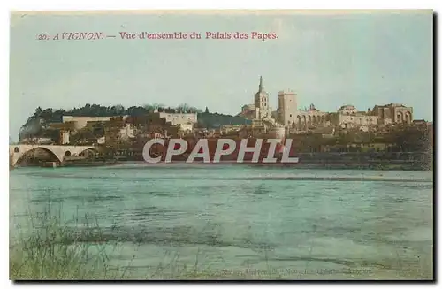 Cartes postales Avignon Vue d'ensemble du Palais des Papes