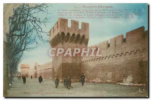 Cartes postales Remparts d'Avignon