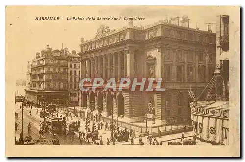 Ansichtskarte AK Marseille Le Palais de la Bourse sur la Cannebiere