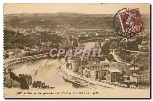 Cartes postales Lyon Vue generale sur Vaise et le Mont d'Or