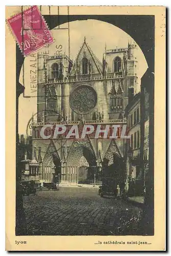 Cartes postales Lyon la cathedrale Saint Jean