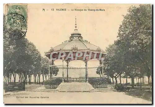 Cartes postales Valence Le Kiosque du Champ de Mars
