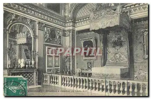 Cartes postales Versailles Chambre a coucher de Louis XIV