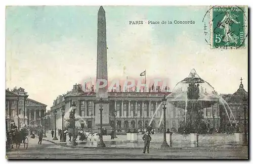 Cartes postales Paris Place de la Concorde