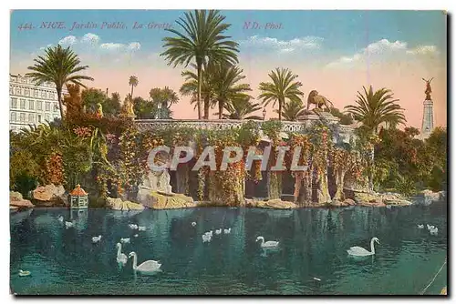 Cartes postales Nice Jardin Public La grotte