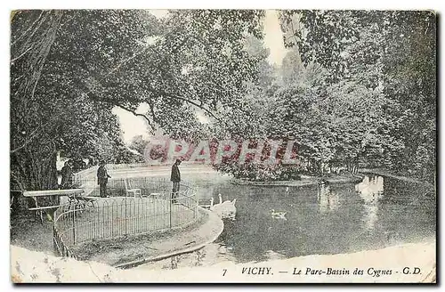 Ansichtskarte AK Vichy Le Parc Bassin des Cygnes