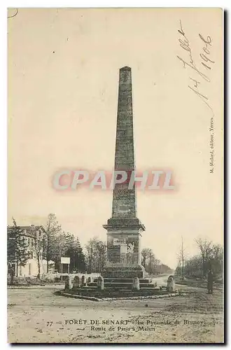 Cartes postales Foret de senart Le Pyramide de Brunoy Route de Paris a Melun