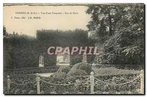 Cartes postales Yerres S et O Vue d'une Propriete Rue de Paris