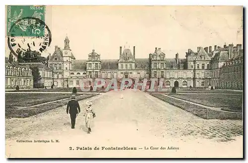 Ansichtskarte AK Palais de Fontainebleau La Cour des Adieux