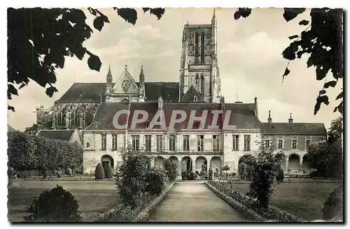 Ansichtskarte AK Meaux Seine et Marne Le Musee et la cathedrale vue du Jardin Bossuet