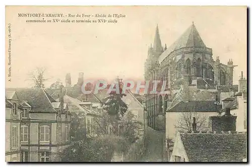 Cartes postales Montfort l'Amaury Rue du Four Abside de l'Eglise