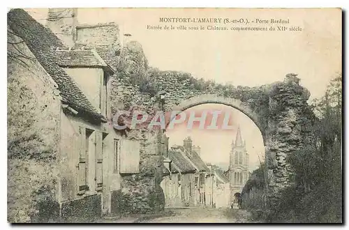 Cartes postales Montfort l'Amaury Porte Bardoul Entree de la vilel sous le ch�teau