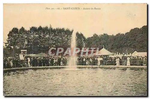 Cartes postales Saint Cloud Autour du Bassin