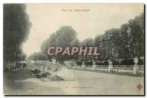 Cartes postales Parc de Saint Cloud l'Allee de Marnes