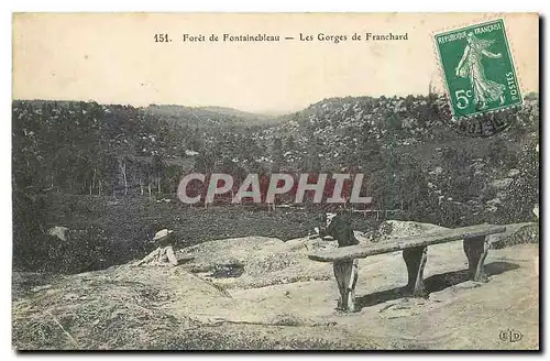 Ansichtskarte AK Foret de Fontainebleau Les Gorges de Franchard