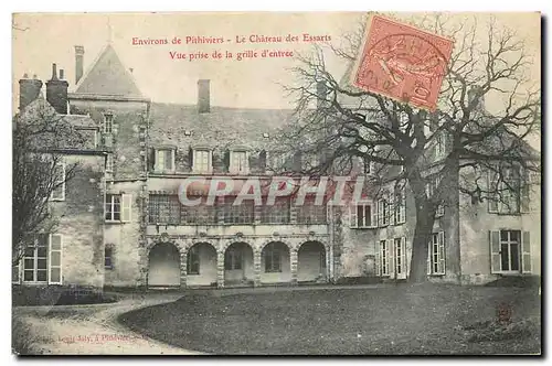 Ansichtskarte AK Environs de Pithiviers Le Chateau des Essarts Vue prise de la grille d'entree