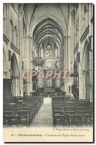 Cartes postales Moret sur Loing l'Interieur de l'Eglise Notre Dame