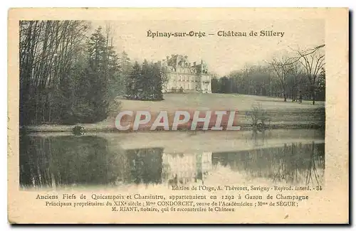 Ansichtskarte AK Epinay sur Orge Chateau de Sillery Anciens Fiels de Quincampoix et Charaintru