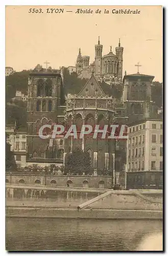 Ansichtskarte AK Lyon Abside de la Cathedrale