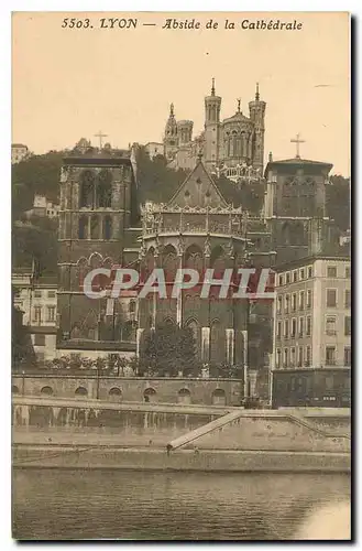 Cartes postales Lyon Abside de la Cathedrale