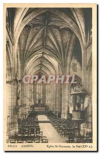 Ansichtskarte AK Amiens Eglise St Germain la Nef