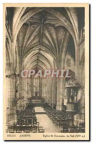 Cartes postales Amiens Eglise St Germain la Nef