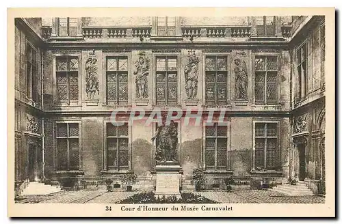 Ansichtskarte AK Cour d'Honneur du Musee Carnavalet Paris