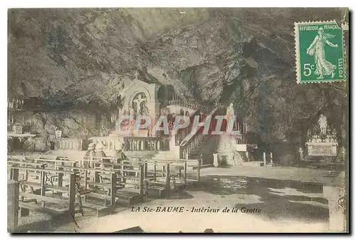 Cartes postales La Ste Baume Interieur de la Grotte