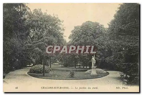 Ansichtskarte AK Chalons sur Marne Le Jardin du Jard